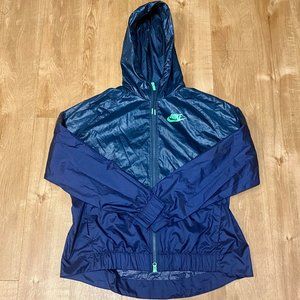 Women's Nike Windrunner in Navy/Blue/Green XL